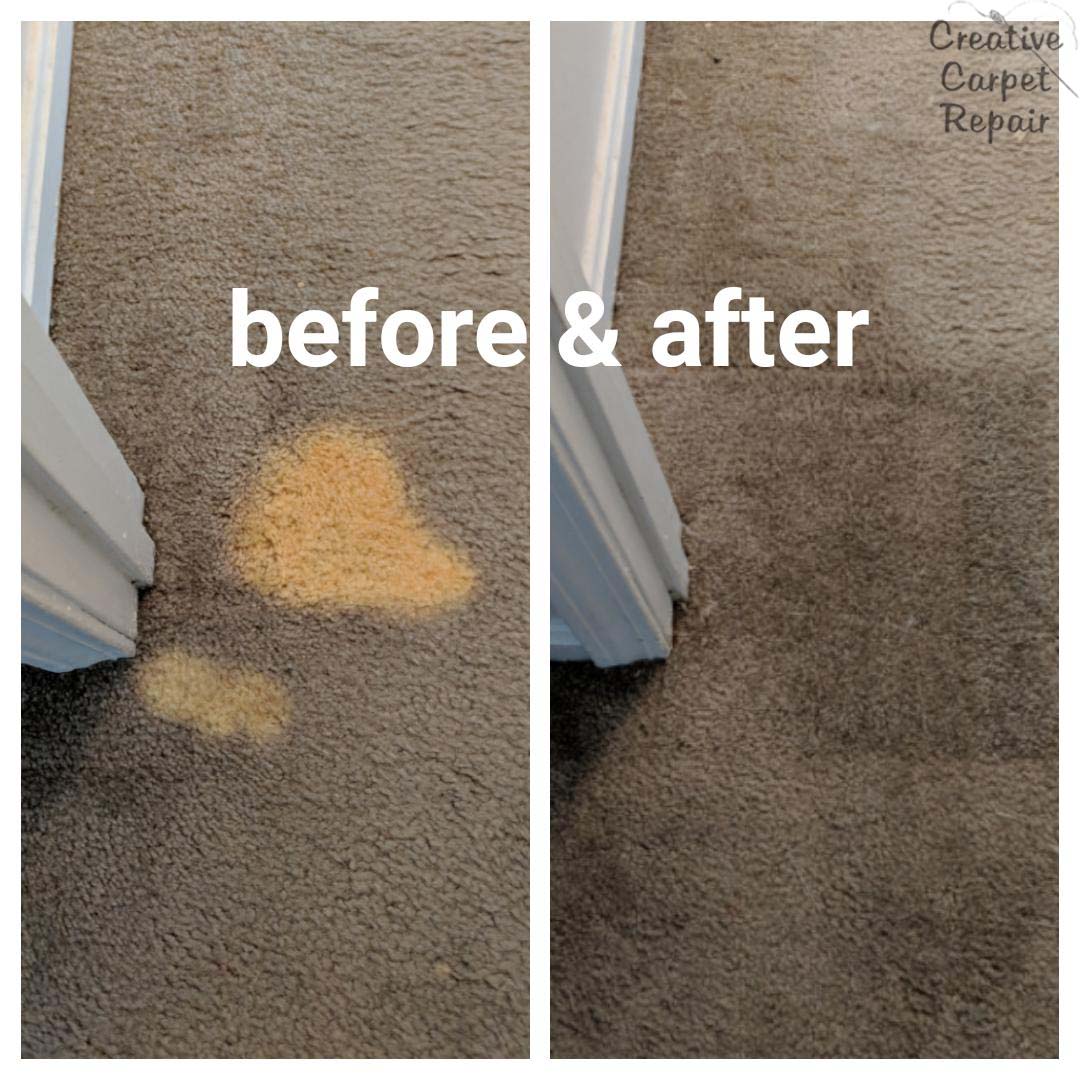 I spilled bleach on my carpet! What do I do? (Obviously) beige carpet dye  isn't the right thing to do. I've cleaned washed the bleach out, but this  stain remains. Is there