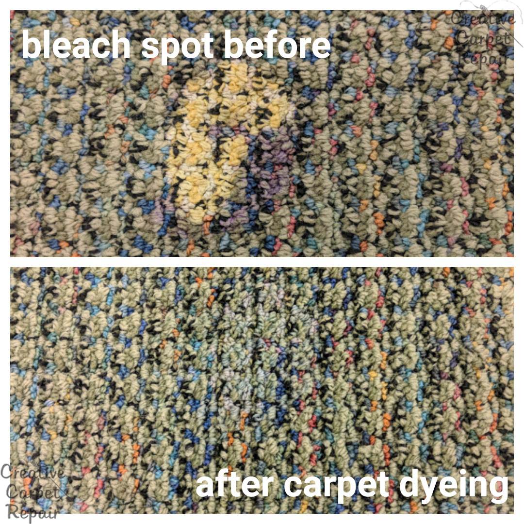 Carpet Dyeing Bleach Spot Repair